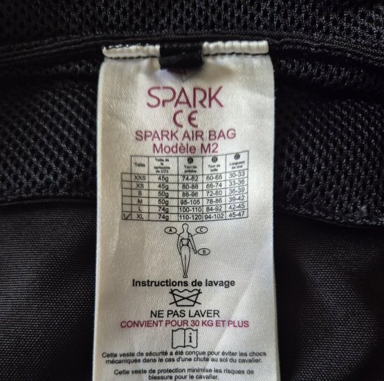 Gilet airbag Spark M2 (XL) occasion