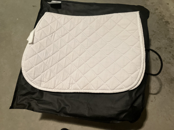 Tapis de selle Equithème blanc occasion