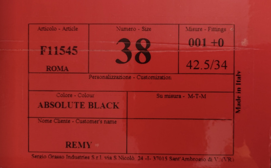 Bottes équitation Sergio Grasso noir (38) neuf occasion