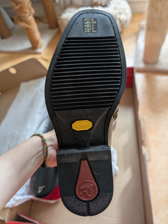 Bottes équitation Sergio Grasso noir (38) neuf occasion