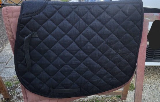 Tapis de selle Fouganza noir (cheval) occasion