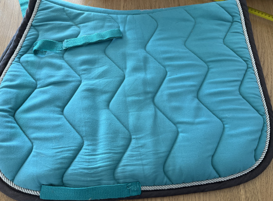 Tapis de selle Equitheme bleu (cheval) occasion