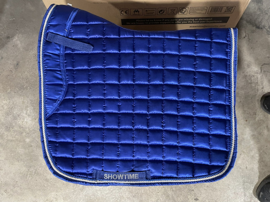 Tapis de selle showtime bleu (Full) occasion