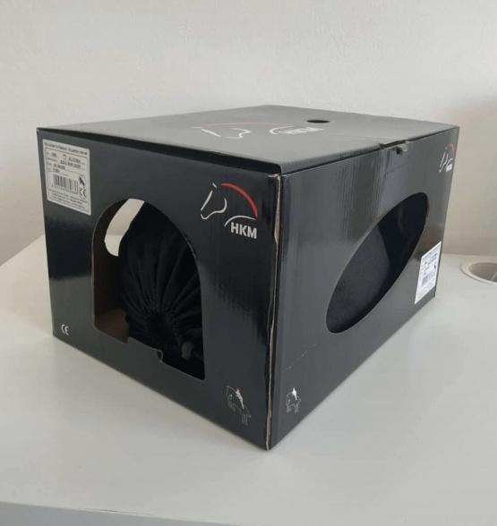 Casque équitation HKM noir (61-63) neuf occasion