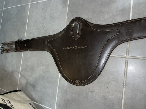 Sangle bavette Fouganza marron 135 cm occasion