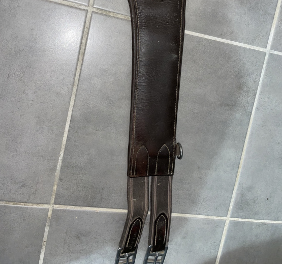 Sangle bavette Fouganza marron 135 cm occasion