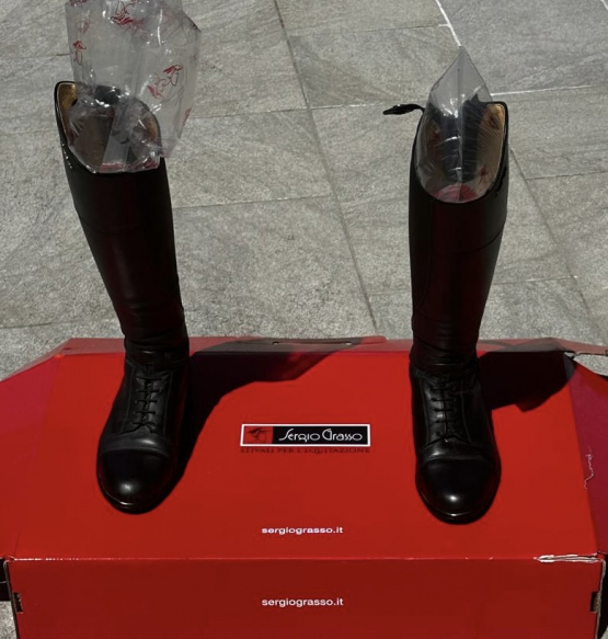 Bottes équitation Sergio Grasso Évolution cuir noir (37) occasion