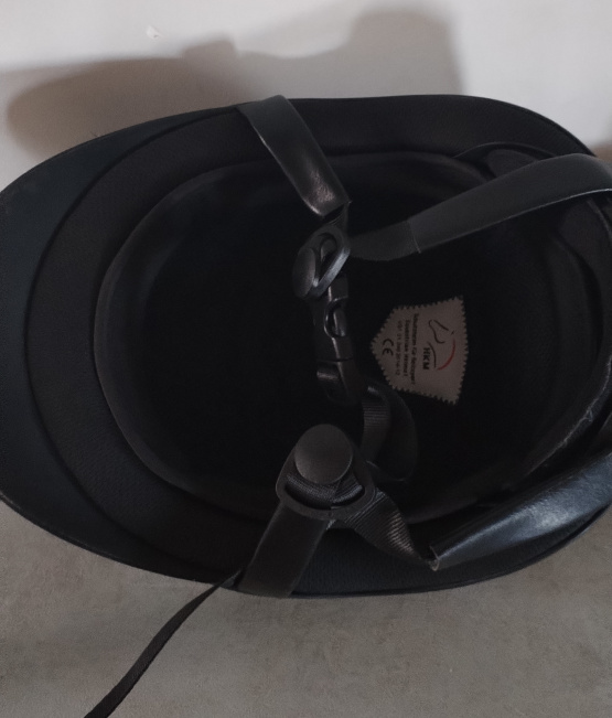 Casque équitation HKM noir (49-51) enfant occasion