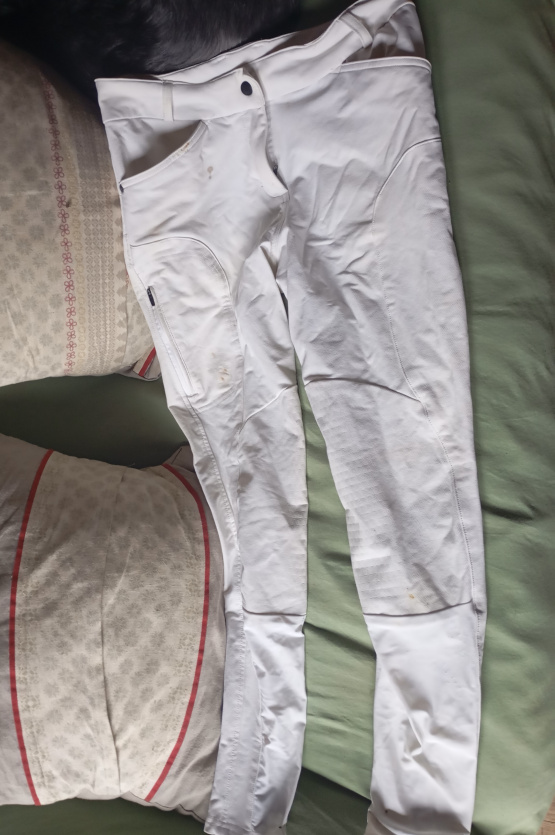 Pantalon équitation Fouganza blanc (38) occasion