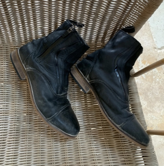 Boots équitation Equithème noir T37 occasion