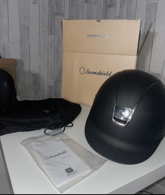 Casque équitation Samshield noir (55-58) occasion