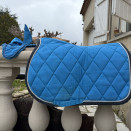 Ensemble tapis de selle + bonnet Lami-Cell bleu (poney) occasion