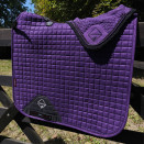 Lot Tapis de selle guêtres & bonnet violet Lemieux occasion