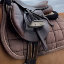 Tapis de selle & amortisseur Equithème marron occasion