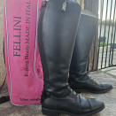 Bottes équitation Fellini cuir noir (38) neuf occasion Bottes équitation Fellini cuir noir (38) neuf occasion