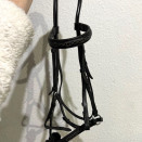 Filet / bridon cuir muserolle croisée (cheval) occasion