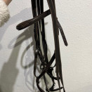 Filet / bridon cuir muserolle croisée (cheval) occasion