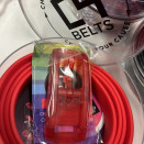 Ceinture C4 rouge réglable 119 cm (neuf) occasion