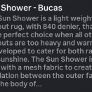 Couverture Bucas  Sun Shower blanc 135 cm occasion
