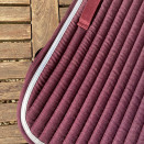 Tapis de selle Equithème prune bord argent occasion