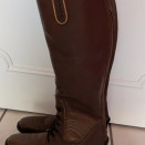 Bottes équitation Equithème cuir marron (36) occasion
