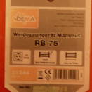 Électrificateur de clôture Dema Mammut RB 75 occasion