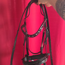 Filet  BR cuir avec strass (cob) neuf occasion