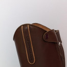 Bottes équitation Equithème cuir marron (36) occasion