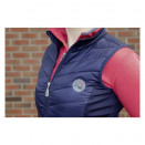 Gilet HKM sans manches en jersey & nylon bleu (XL) neuf occasion