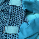 Tapis de selle & bonnet bleu turquoise (cob) occasion