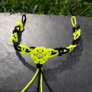 Frontal tressée noir & jaune 34 cm (neuf) occasion