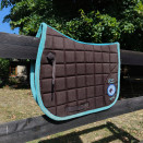 Tapis de Selle Fouganza marron (cheval) occasion