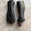 Chaps Fouganza cuir noir (M) neuf occasion