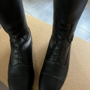 Bottes équitation Fellini cuir noir (38) neuf occasion