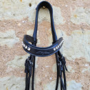 Bride dressage Dy'on cuir rond (cheval) occasion