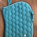 Tapis de selle & bonnet bleu turquoise (cob) occasion