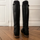 Bottes équitation Equithème Wavy noir sans lacet (37) occasion