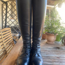 Bottes cuir Fabri noires occasion