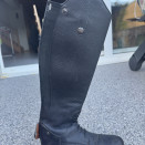 Botte équitation Equitheme cuir noir (39) occasion
