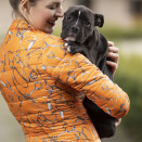Blouson matelassé HKM Allure orange (XXS) neuf occasion