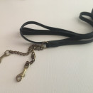Longe présentation cuir noire occasion
