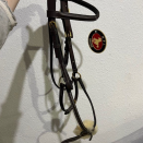 Filet / bridon cuir HFI muserolle croisée (poney) neuf occasion
