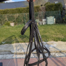 Filet cuir noir + rênes (cheval) occasion