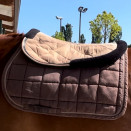 Tapis de selle & amortisseur Equithème marron occasion