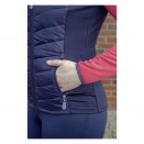 Gilet HKM sans manches en jersey & nylon bleu (XL) neuf occasion