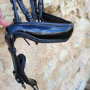 Bride dressage Dy'on cuir rond (cheval) occasion