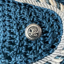 Tapis de selle & bonnet bleu turquoise (cob) occasion