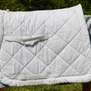Tapis de selle Equithème blanc (cheval) occasion