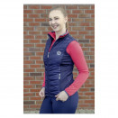 Gilet HKM sans manches en jersey & nylon bleu (XL) neuf occasion