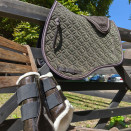 Lot Tapis de selle & guêtres Showmaster marron (cheval) occasion